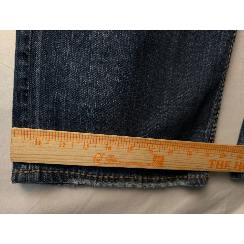 Silver Jeans Zac Jeans Mens 40x32 Blue Relaxed Straight Medium Wash Thick Stitch